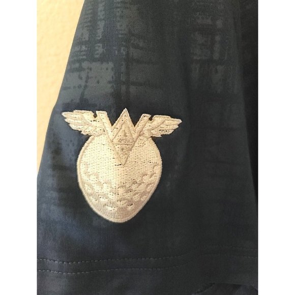 Under Armour Mens Size Large Heat Gear Golf Polo Shirt Blue Short Sleeve Casual - Picture 4 of 10